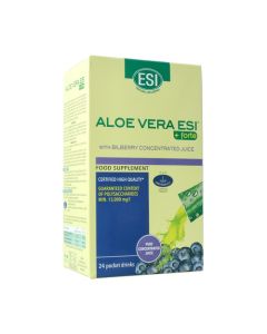 ESI Aloe Vera +Forte con Zumo de Arandano 24 Poket Drink