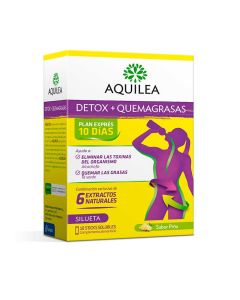 Aquilea Detox + Quemagrasas 10 sticks solubles Sabor Piña