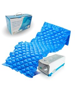 Colchón Antiescaras de Aire  con Compresor PVC Médico Ignífugo 200x90x7 cm 130 Celdas Azul Mobi 1 Mobiclinic
