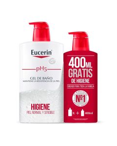 Eucerin pH5 Gel de Baño 1L + 400ml gratis
