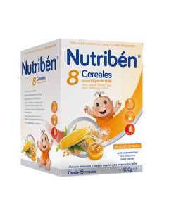 Nutribén Papilla 8 Cereales Miel 600gr