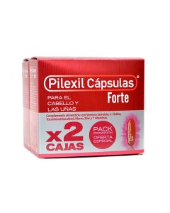 Pilexil Capsulas Anticaida Forte Cabello y Uñas  Formato Duplo 2x100 caps