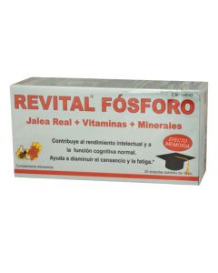 Revital Fosforo Jalea Real Vitaminas y Minerales 20 Ampollas