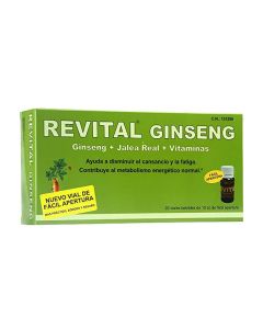 Revital Ginseng con Vitamina C 20 Ampollas