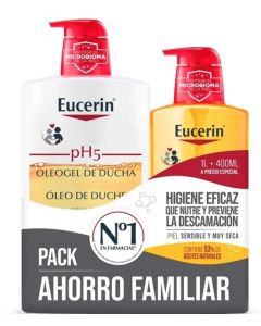 Eucerin Family Pack Oleogel pH 5 1L + 400ml