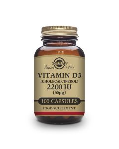 Solgar Vitamina D3 2200 UI (55µg) Colecalciferol 100 Cáps Vegetales