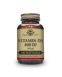 Solgar Vitamina D3 400 UI (10µg) 100 cápsulas blandas
