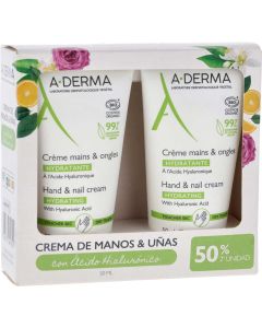 PACK ADERMA CREMA DE MANOS Y UÑAS 50+50 ML