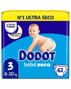 Dodot Pañal Bebe Seco Talla 3 62unds