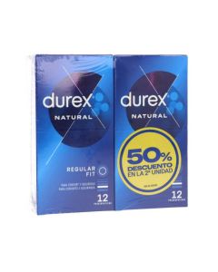 Durex Natural Plus 50% Descuento 2ª und 24 preservativos