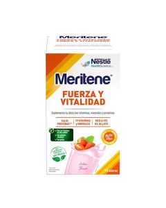 Meritene Fuerza y Vitalidad Batido Fresa 15 Sobres