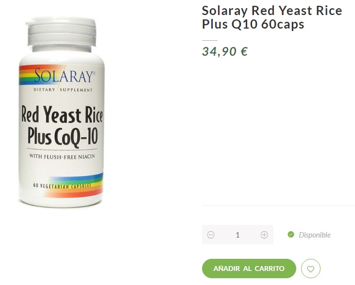 Solaray Red Yeast Rice Plus